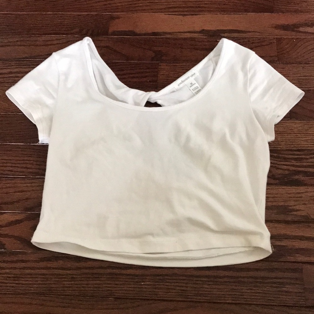 White crop top